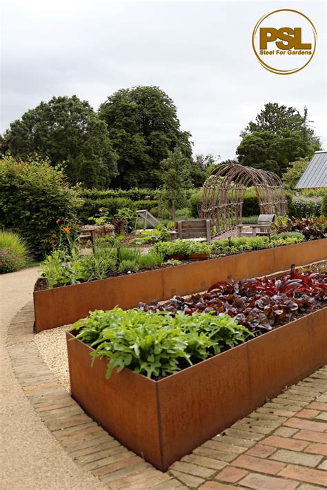 corten steel vegetable box 3 x 7 cost|corten steel planter box price.